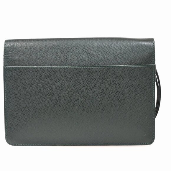 LOUIS VUITTON Pochette Kourad Clutch Hand Bag Taiga Leather GN M30194 02KC073 - Picture 3 of 16